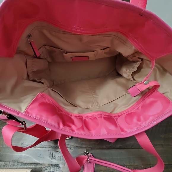 COACH Hot Pink Diaper Bag - Picture 8 of 11